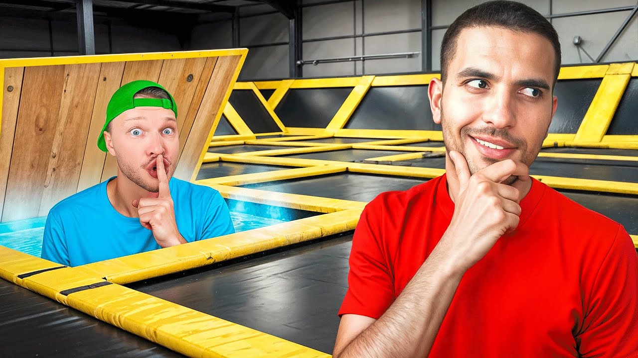 Cache-Cache Géant Dans Un Trampoline Park ! (ft. unchained,kevko...)