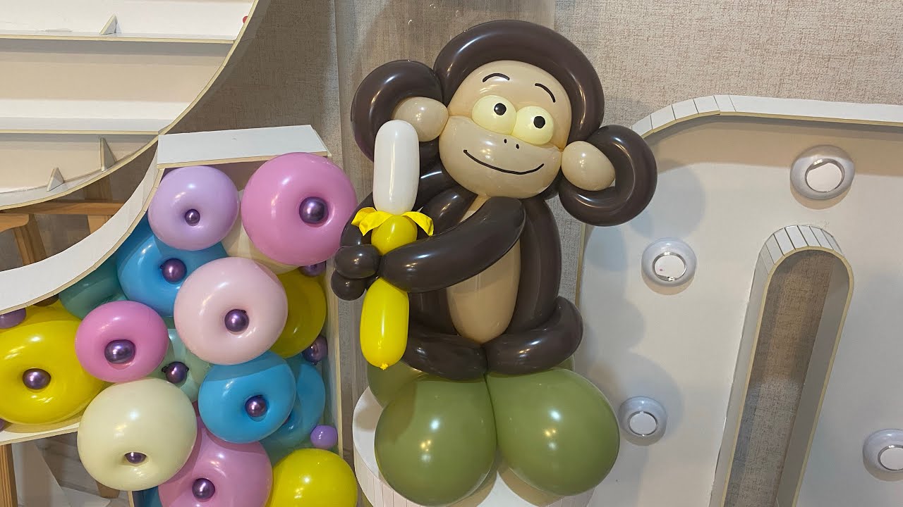 Balloon monkey. How yo make. Tutorial.
