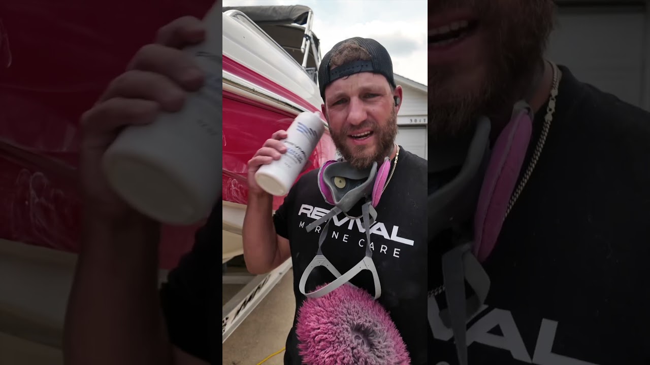 Remove oxidation fast ! Boat Detailing tips / Revival Marine Care Heavy Cut Compound