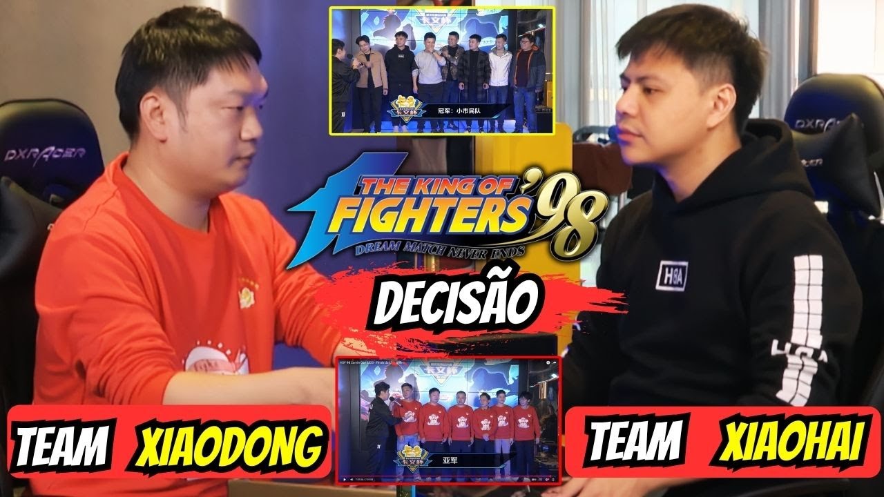 CONFRONTO DECISIVO ! LIGA CHINESA DE EQUIPES TEAM XIAOHAI VS TEAM XIAODONG 12 FICHAS PARA CADA KOF98