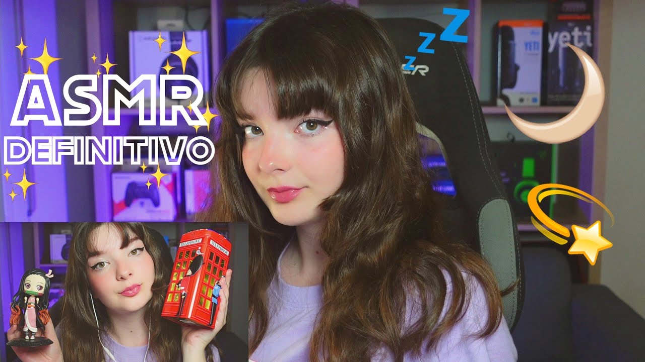 💜[ASMR] TE ACOMPAÑO hasta que te DUERMAS - triggers, mouthsounds, fast tapping... BEST ASMR🌘