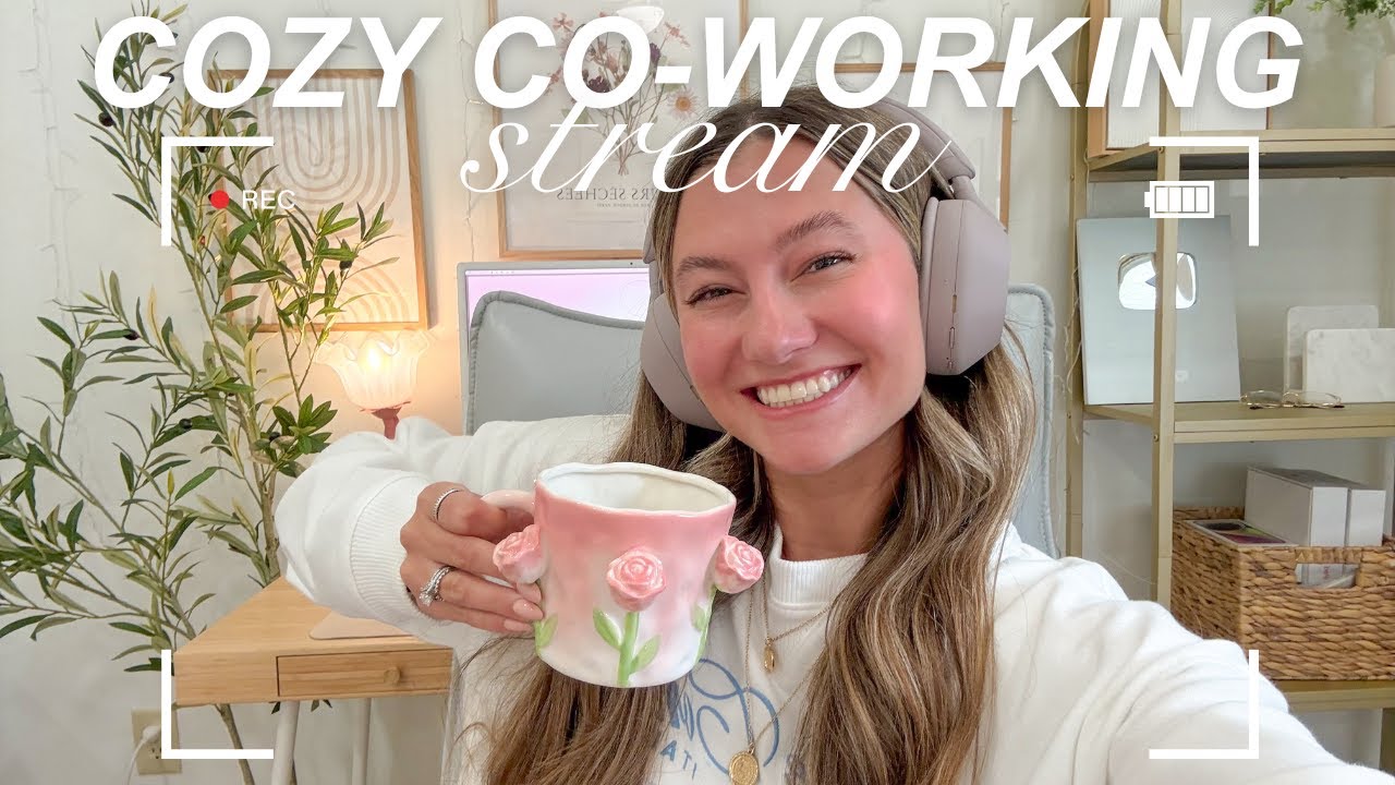 cozy co-working from home stream! ☕️ let&rsquo;s get productive together