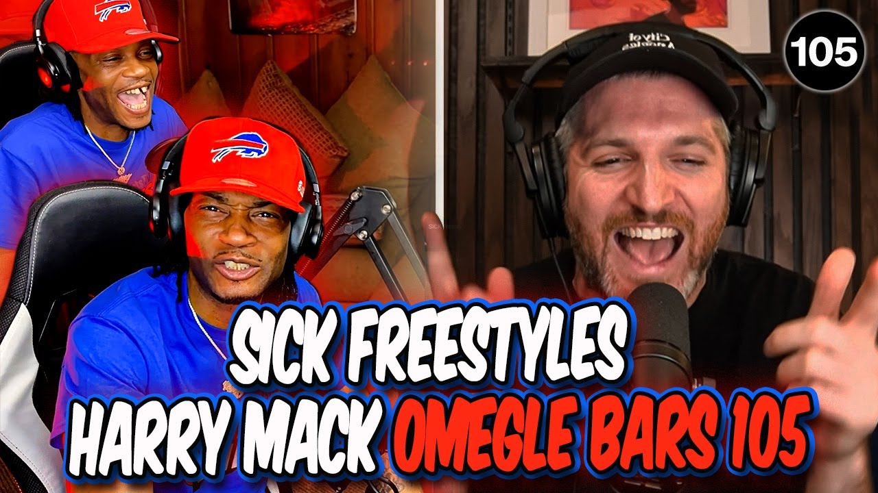 Реакция телеканала HoodFacts на SICK Freestyles | Harry Mack Omegle Bars 105