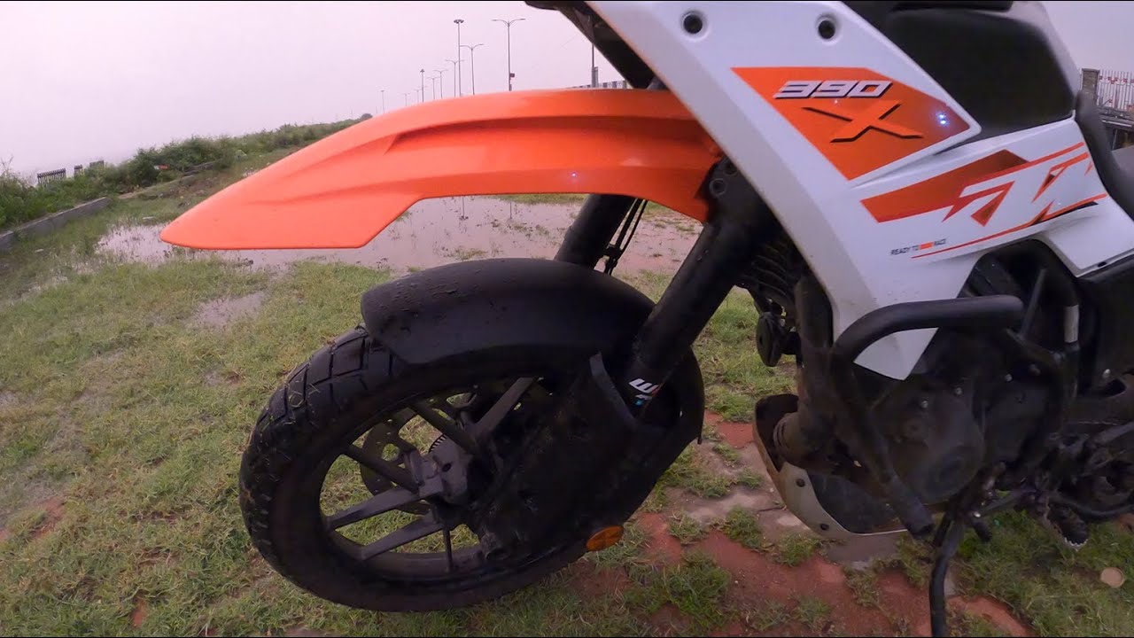 KTM Adventure 390 x 2025 пробега - Низкое переднее крыло | Низкий передний брызговик KTM Adv 390,...