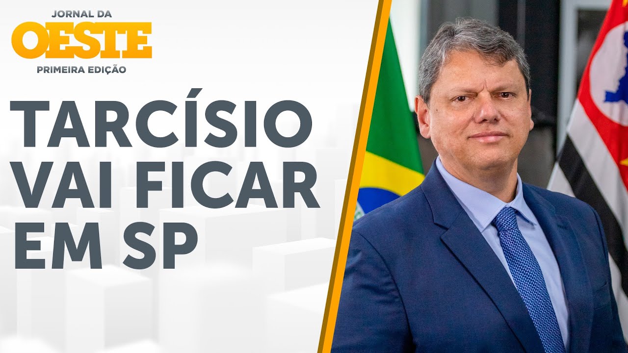 Tarcísio confirma candidatura à reeleição e anuncia visita a Bolsonaro