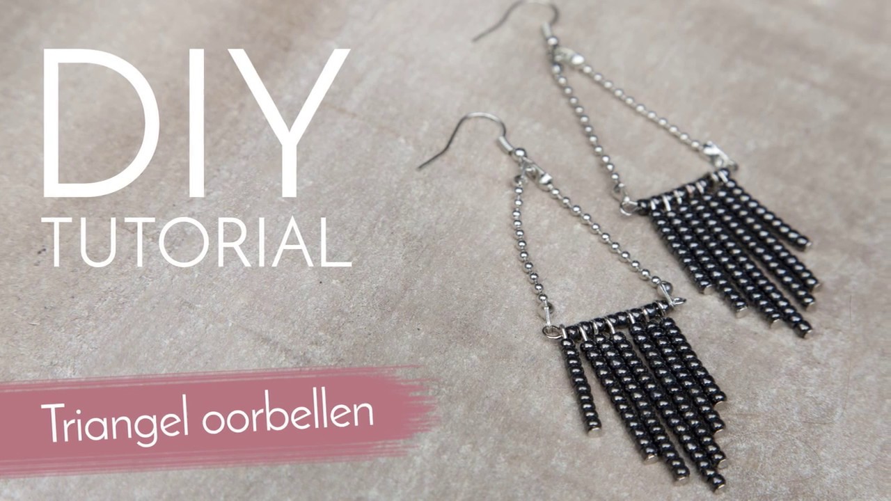 Sieraden maken met Kralenwinkel Online - Triangel Oorbellen