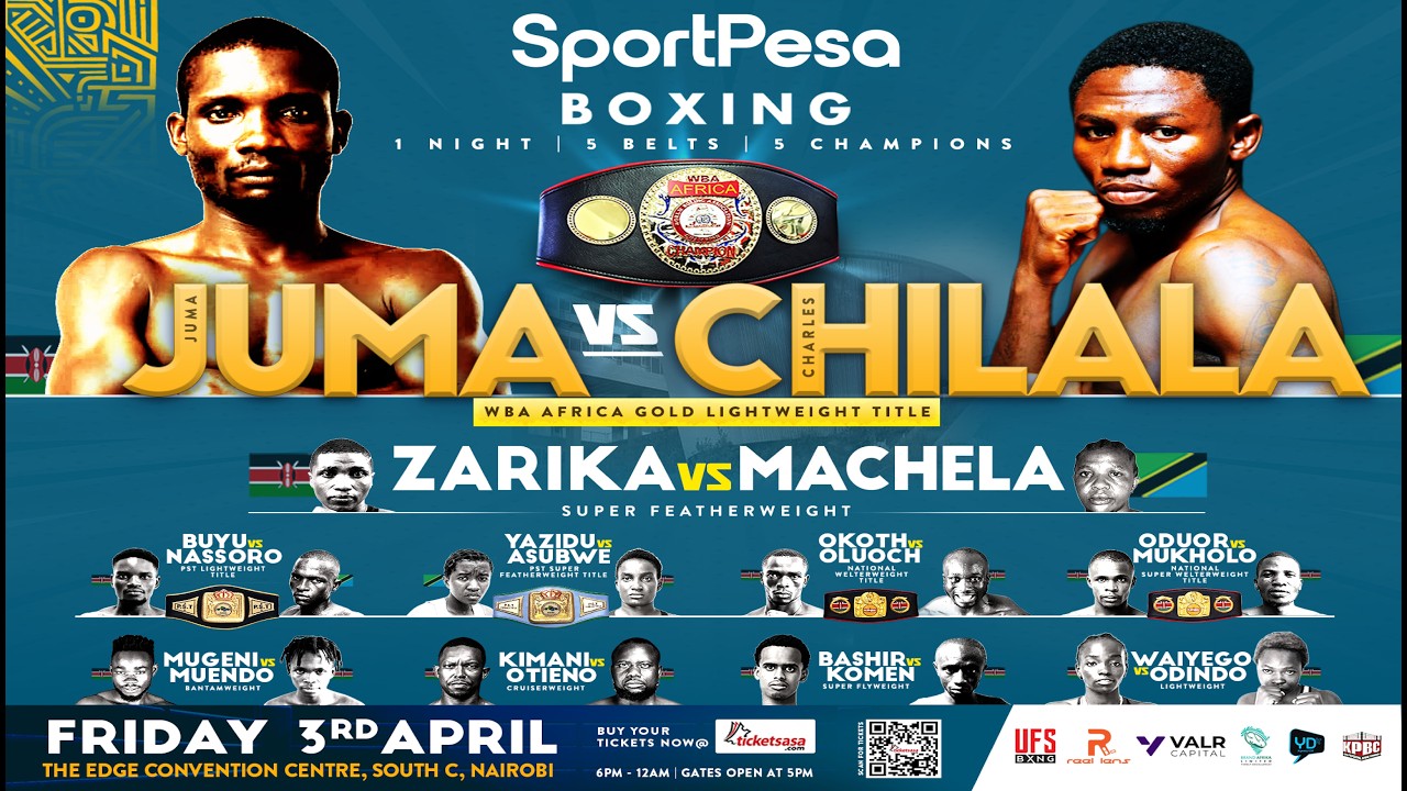 LIVE | SportPesa Boxing Event | 1 Night | 5 Belts | 5 champions |