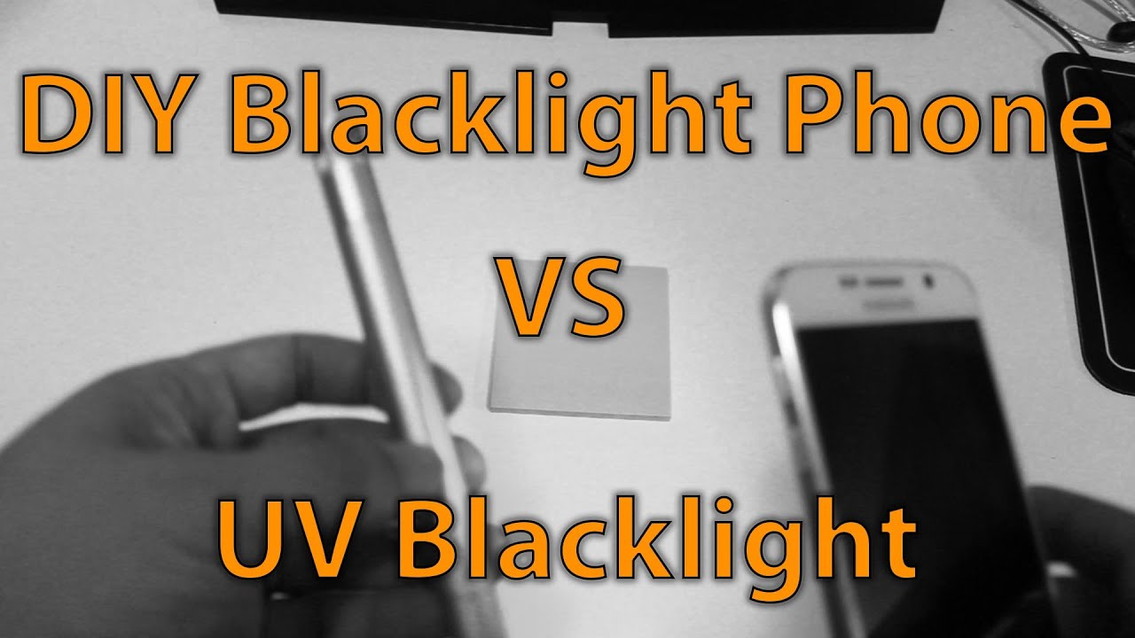 DIY Blacklight Phone Mod vs Real UV Blacklight!!