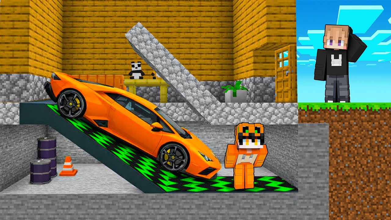 KEZRI MEMBUAT BUNKER LAMBORGHINI  RAHASIA DARI FERIX DI MINECRAFT!!