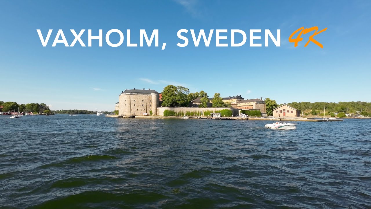 Vaxholm, beautiful suburb close to Stockholm, Sweden