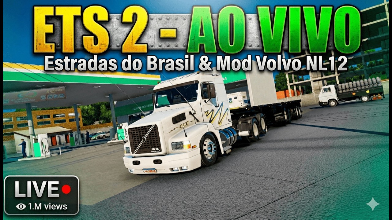 A LENDA VOLTOU! 🚛💨 Cruzando o Brasil com o Volvo NL12 no ETS 2