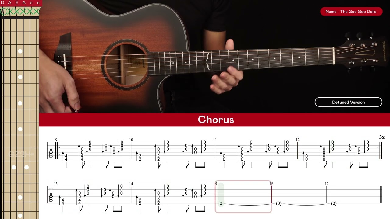 Name Guitar Cover The Goo Goo Dolls 🎸|Tabs + Chords|