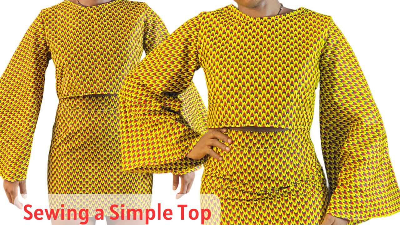 Making a Simple Top with Bell / A Line Sleeves , Two easy Methods