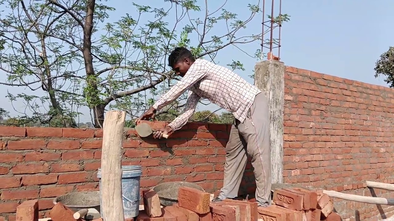 4 इंच दीवार बनाने का सही तरीका 🧱