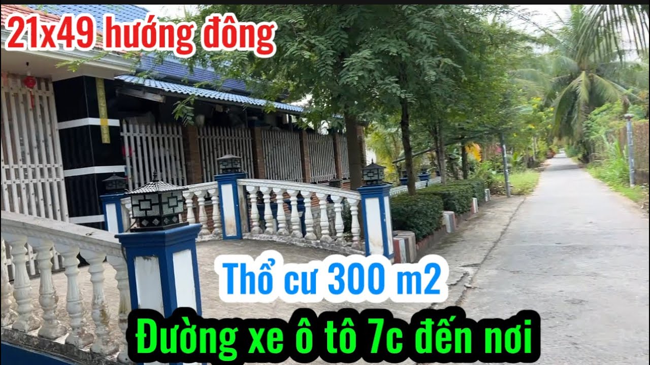 T.3158 đẹp quá trời luôn đường xe ô tô 7c mặt tiền rộng 21x49 có 300 m2 thổ cư thích hợp nghỉ dưỡng 