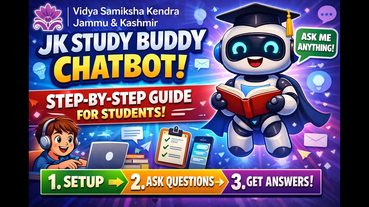 How to Use JK Study Buddy Chatbot | Step-by-Step Guide for Students.