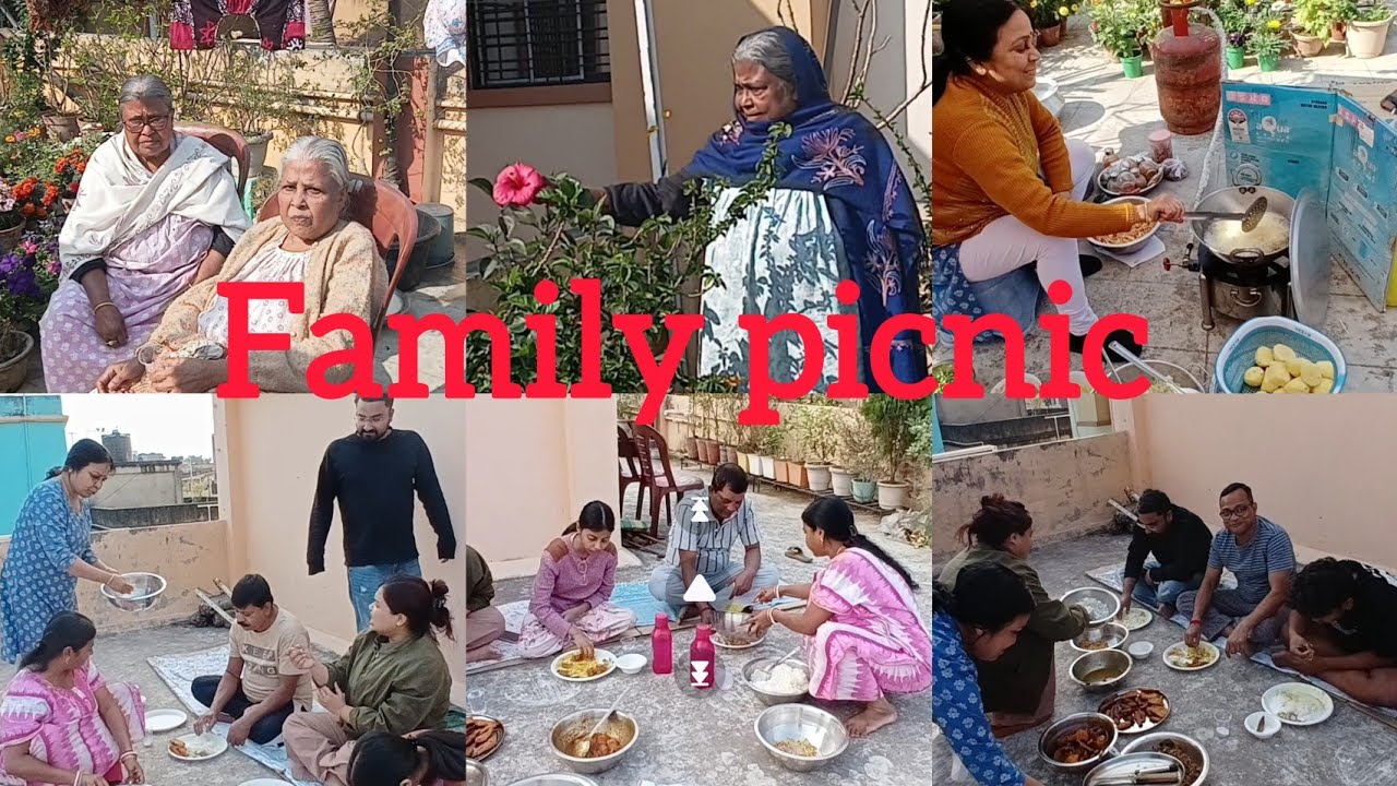 2026 এর 3 number জমজমাটি family picnic আমাদের বাড়ির ছাদে ॥#banglavlog 