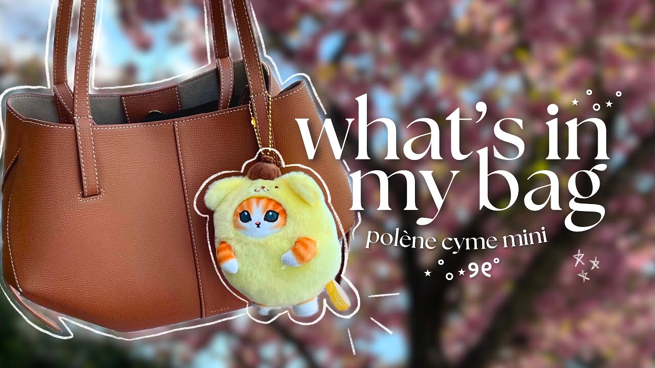 что в моей сумке 👜💌 | polène cyme mini, indo beauty products и kobo clara bw