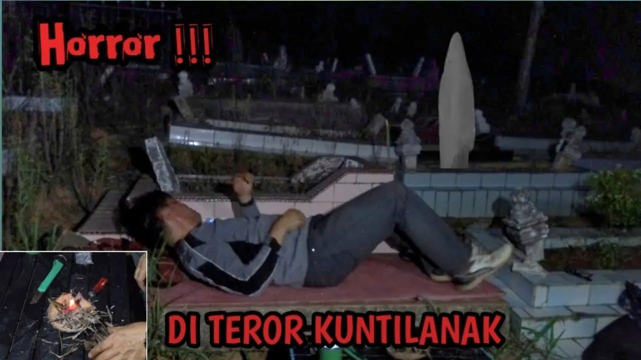 CAMPING HOROR TIDUR DI KUBURAN DI GANGGU HANTU POCONG