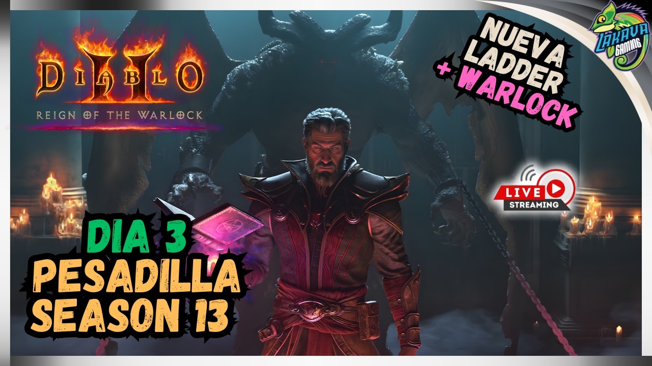 🔴En Vivo🔴 FARMEO de RUNAS para Espada Espiritu! DIABLO 2 RESURRECTED Build Warlock