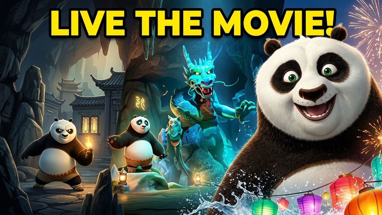 [4K] Universal Studios Beijing : Kung Fu Panda Journey of the Dragon Warrior