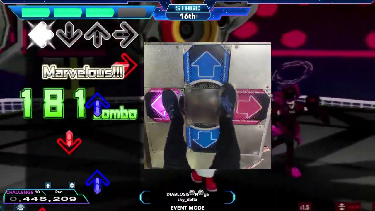 DIABLOSIS Naga [CHALLENGE 18] 988,860 First Attempt [DDR]