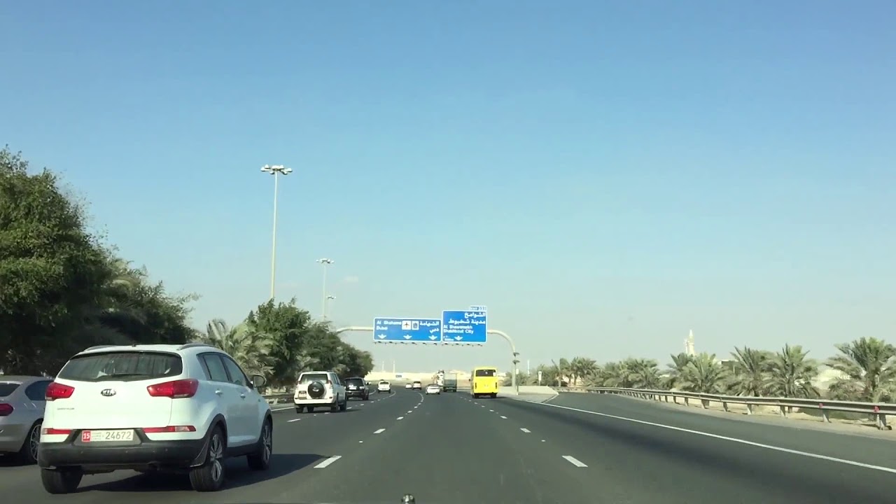 Drive from Abudhabi to Dubai @ E11 Road