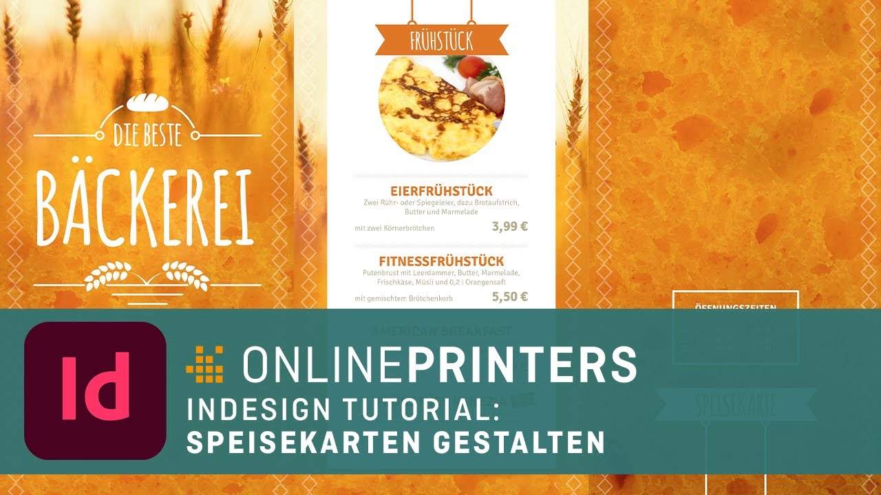 InDesign­-Tutorial: Speisekarte gestalten