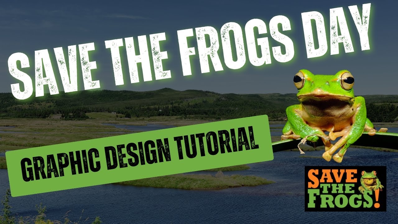 🎨 SAVE THE FROGS! Graphic Design Tutorial with Dr. Kerry Kriger | Save The Frogs Day 2025