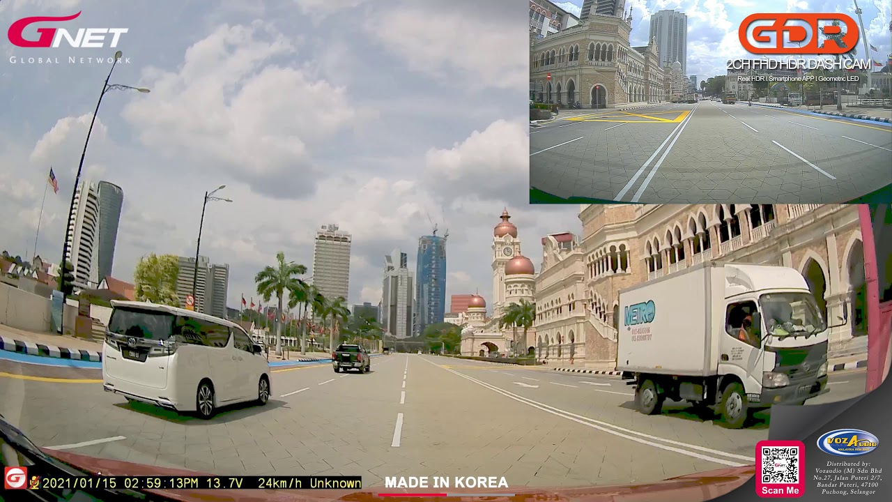 GNET GDR - 2CH REAL HDR (FRONT / REAR CAMERA) @ DATARAN MERDEKA