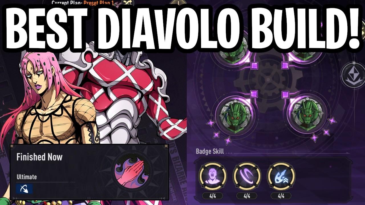 Diavolo Best Builds & Guide - What Badges, Scenes, Dupes You NEED! [JoJo Golden Spirit]