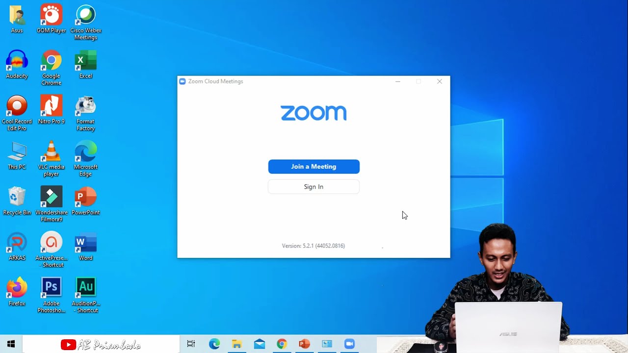 Membuat Akun Zoom dan Meeting Room di Laptop atau PC