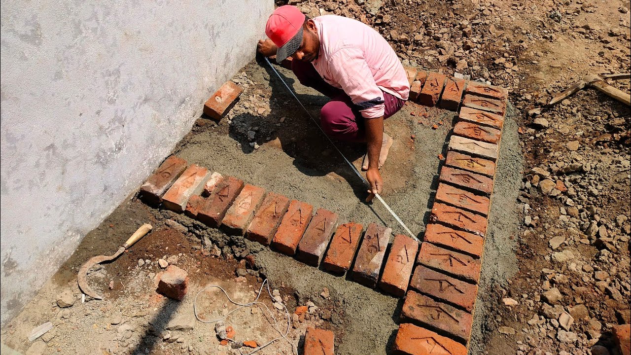 Accurate -Basement of bathroom Toilet foundation level -With Bricklaying& sand