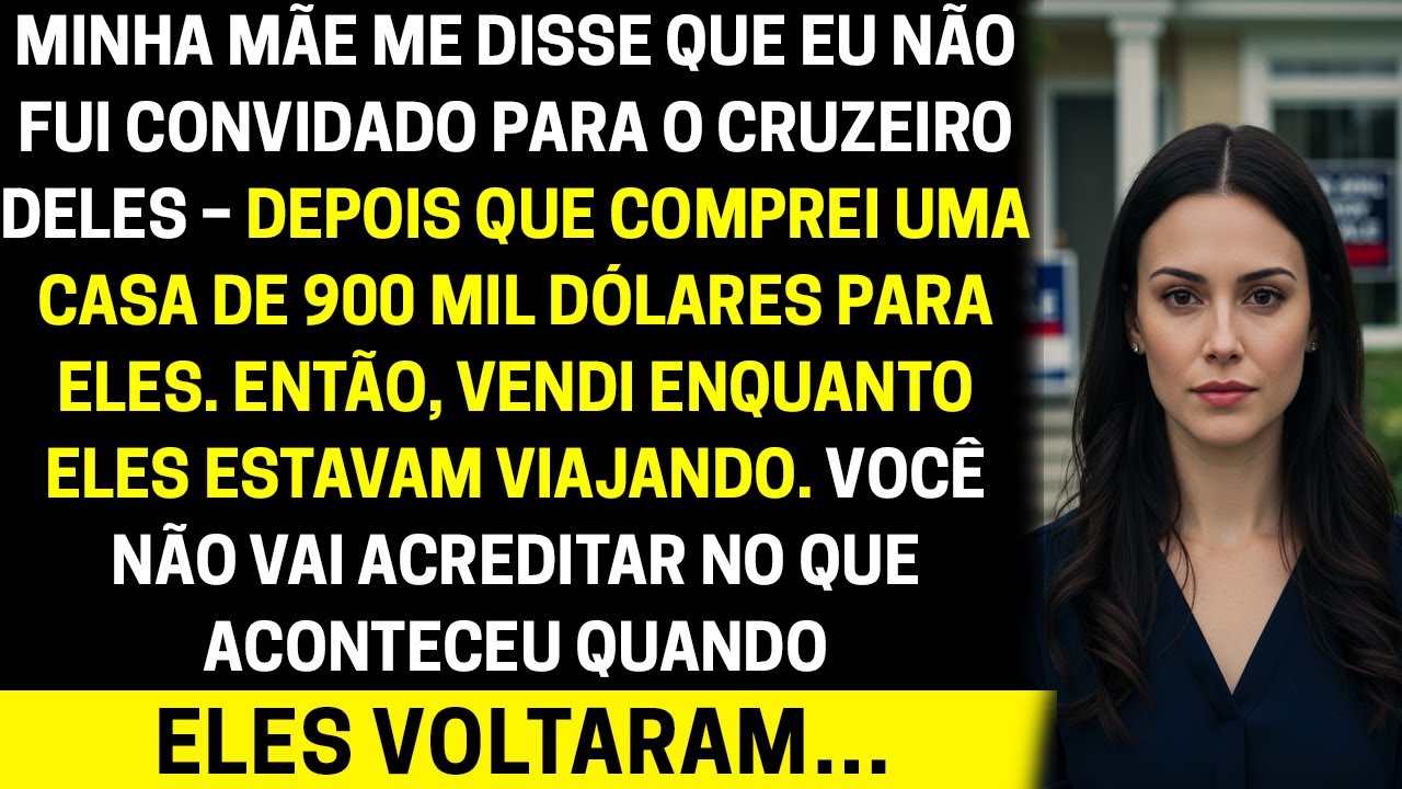 Minha mãe mandou mensagem: _Você não vem. Papai só quer família– logo depois que eu paguei por tudo