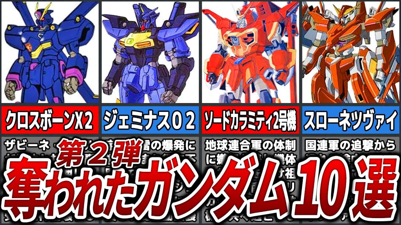 【第2弾】奪われたガンダム10選【ゆっくり解説】