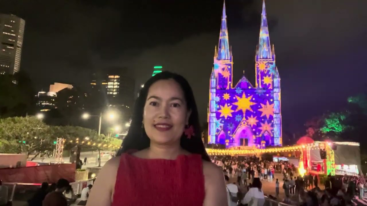 My Wish Came True ✨Dazzling Light Projections at St. Mary’s Cathedral Sydney Australia 