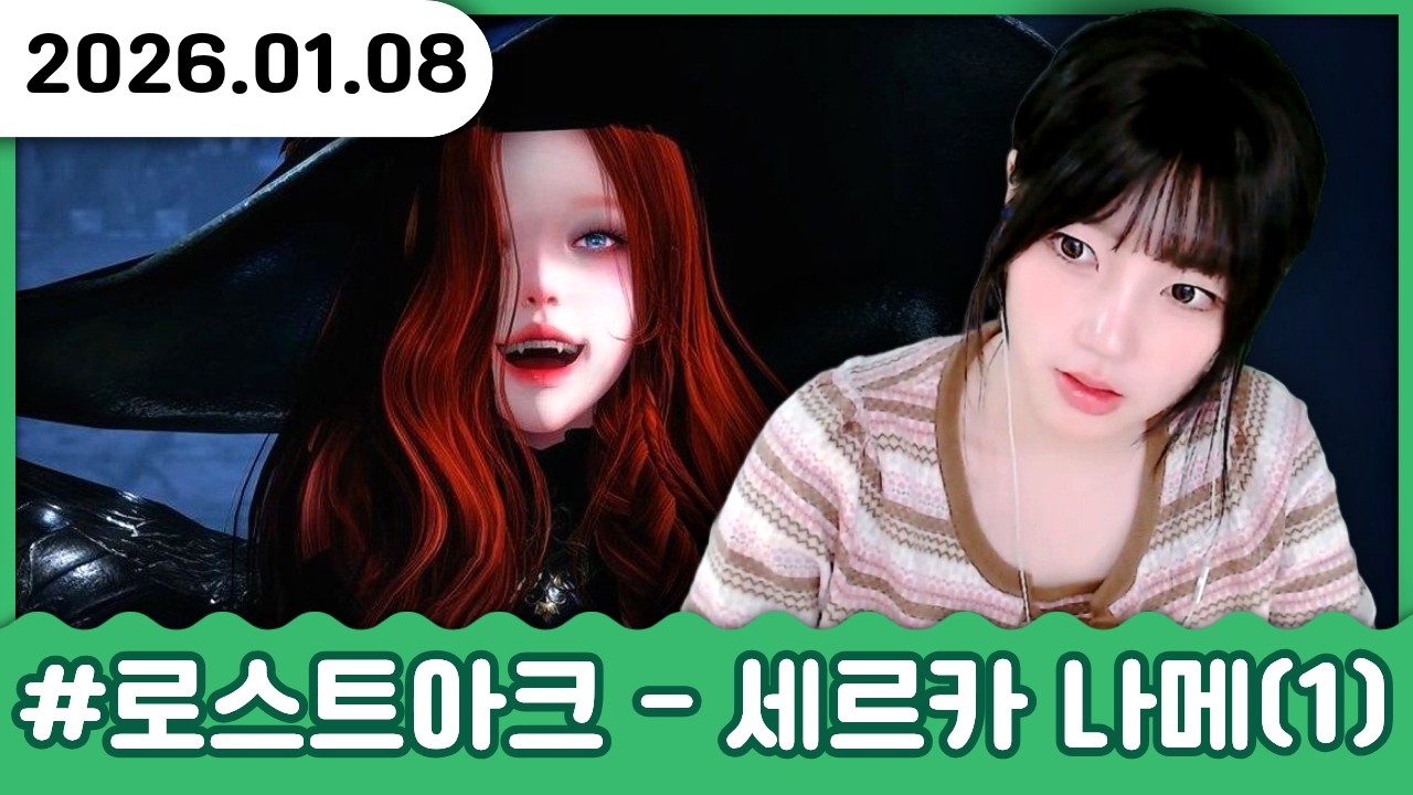 세르카 나메 트라이 팀원 암살자는 나 😱 1관 우당탕 클리어｜01.08 로스트아크 방송 다시보기
