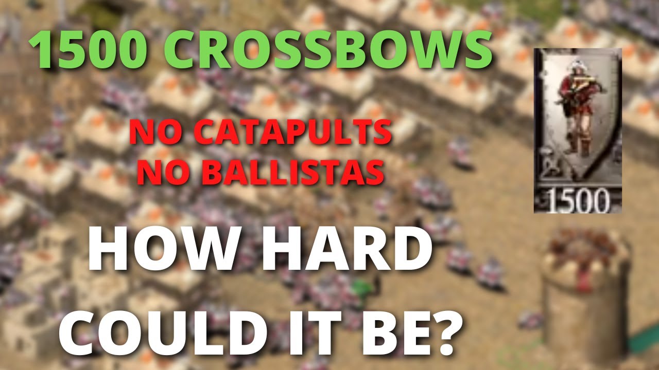 Can you beat 1500 CROSSBOWS STACKED on a TOWER?  - Stronghold Crusader