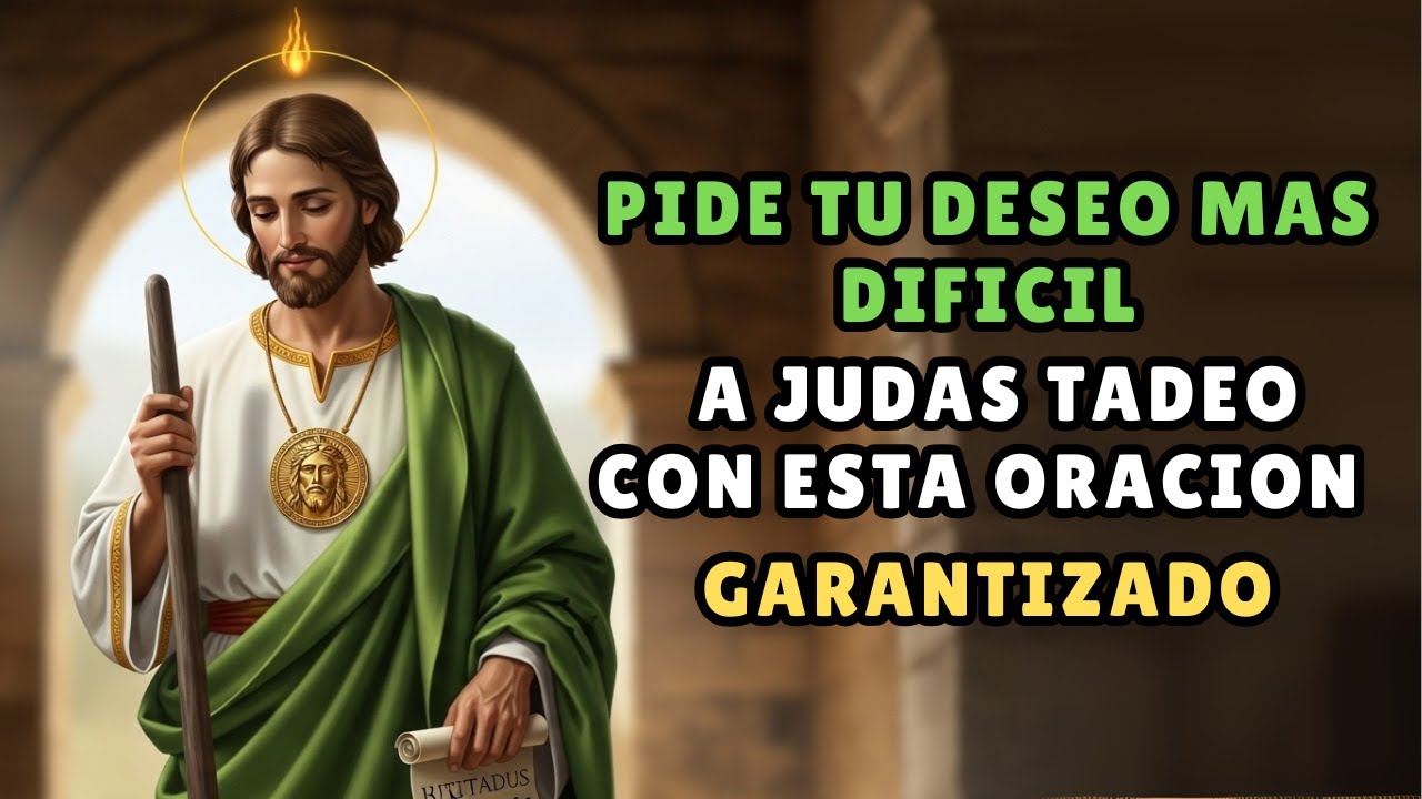 ¿NADIE PUEDE AYUDARTE? Pide tu Deseo MÁS DIFÍCIL a Judas Tadeo con esta Oración (¡Garantizado!)