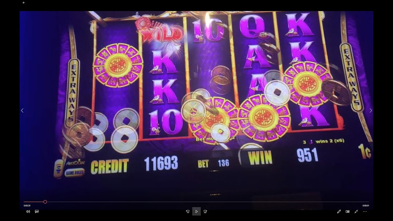 Golden Zodiac - Huge Win - 5 Coin Bonus with 2 Retriggers, & 3 Progressives