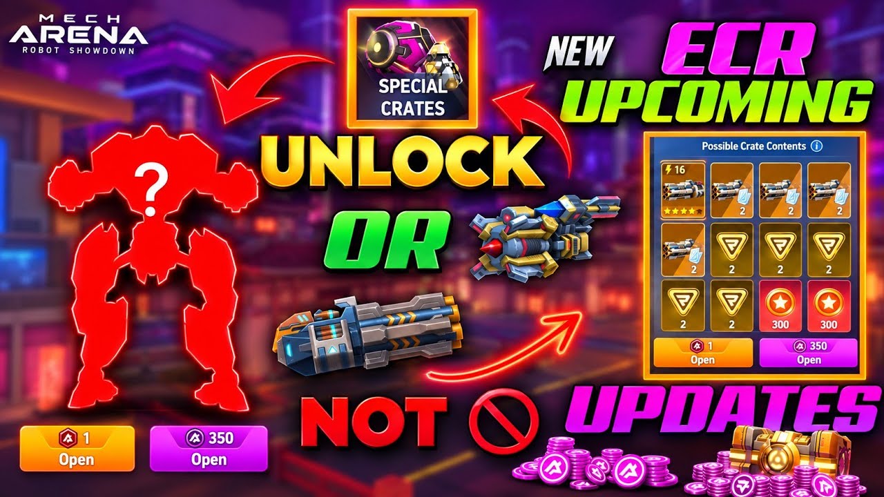 CHARGE ROCKET 16 UNLOCKED!🚀🔥+ MONDAY&rsquo;S NEW MECH & ECR UPCOMING UPDATE 😱 | 99.99% RIGHT! | MECH ARENA