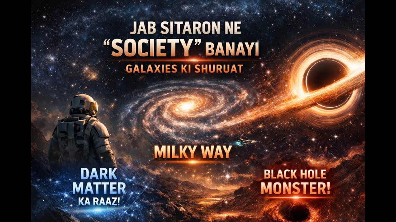 Jab Sitaro ne Society Banayi| Galaxies Ki Shuruat| Dark Matter & Black Hole |   Universe Episode-03