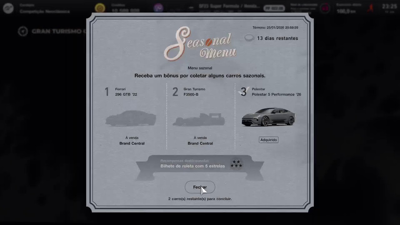 Formulação - Gran Turismo 7 PS5