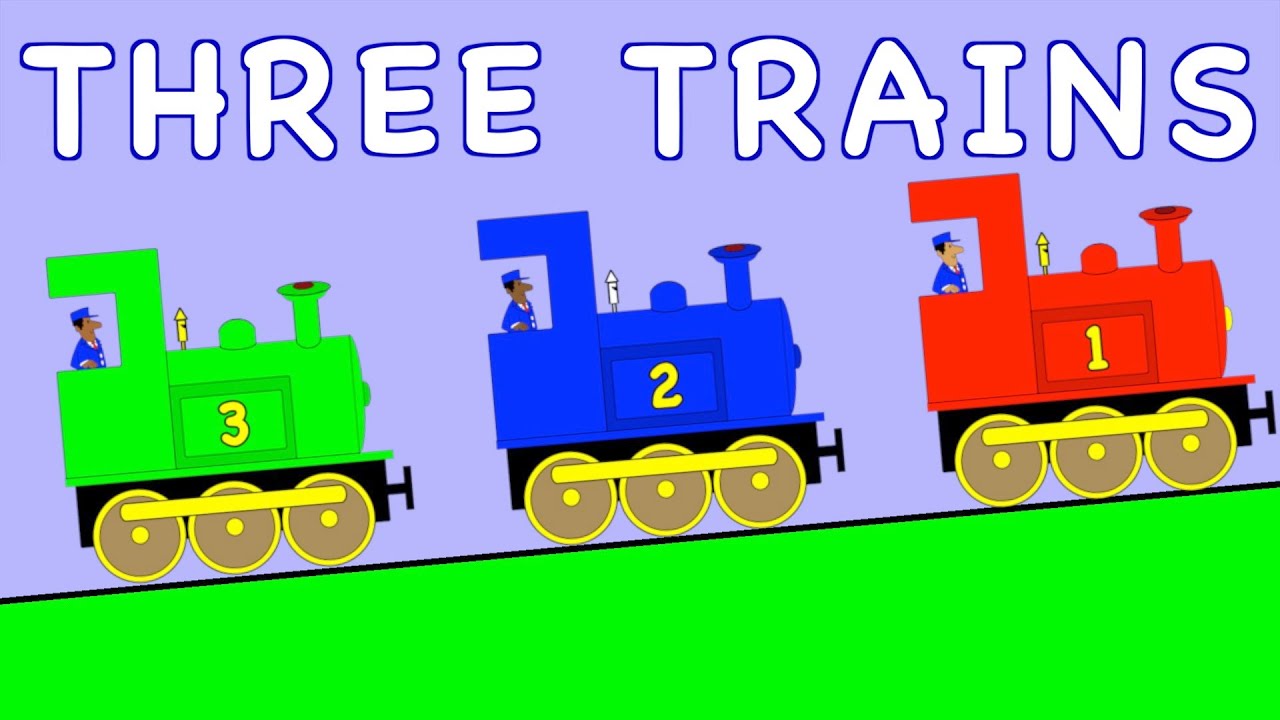 Three Trains | TRAIN SONG | WEATHER SONG | @rainbowrabbitsongs | Nursery Rhyme | #rainbowrabbitsongs