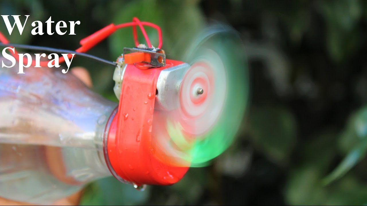How To Make a water spray - Bottle water spray