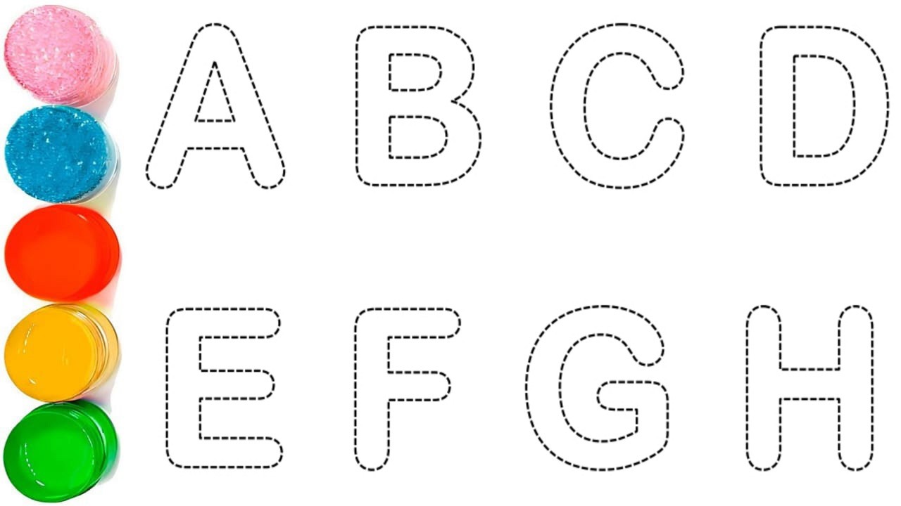 Alphabet Phonics Song // Drawing Capital Letter Alphabet A to Z for Beginners // ABC for Kids