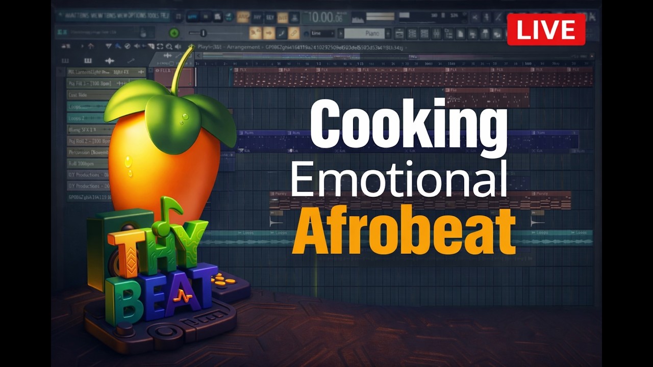 Making Afrobeat music Live (Emotional Melodies Pro Max) 🔥