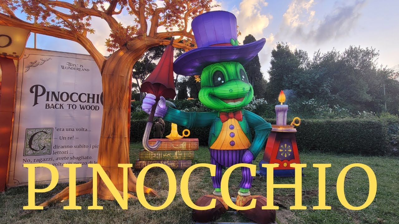 THIS IS WONDERLAND PINOCCHIO BACK TO WOOD NUOVA ATTRAZIONE ROMA EUR