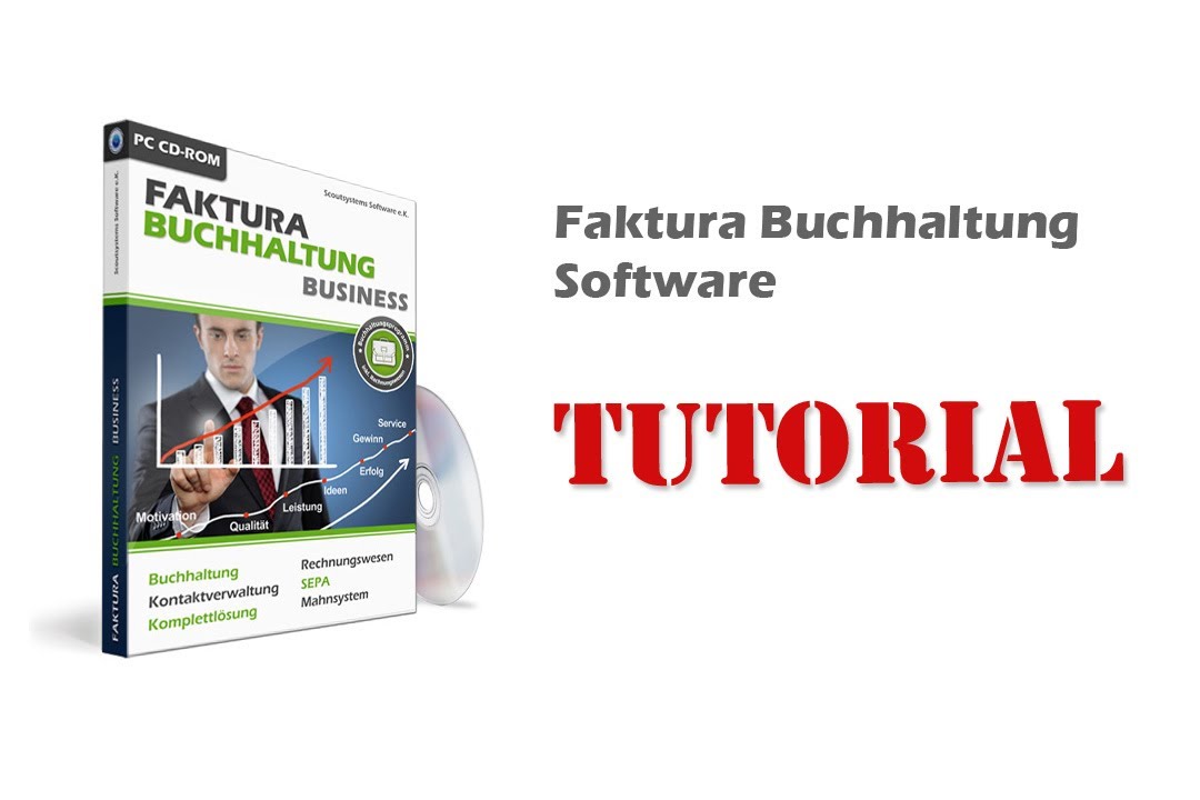 Faktura Buchhaltung Software Anleitung. Tutorial Buchhaltungssoftware. Buchhalter