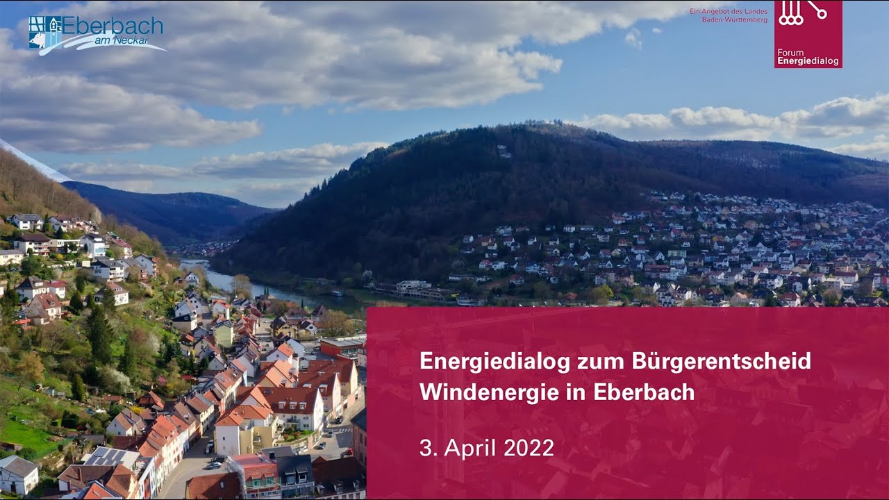 Bürgerentscheid Windenergie in Eberbach – Unterstützung durch das Forum Energiedialog